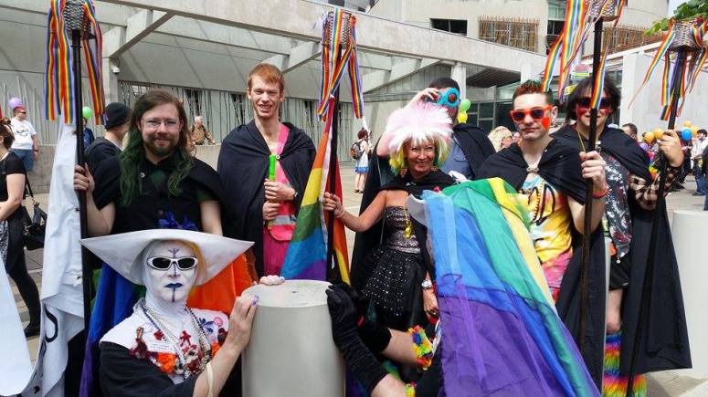 Torchbearers and Sisters of Perpetual Indulgence at Pride Scotia 2014