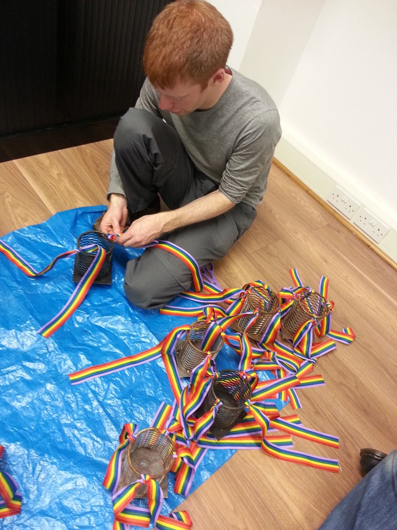 Torchies getting ready for Pride 02