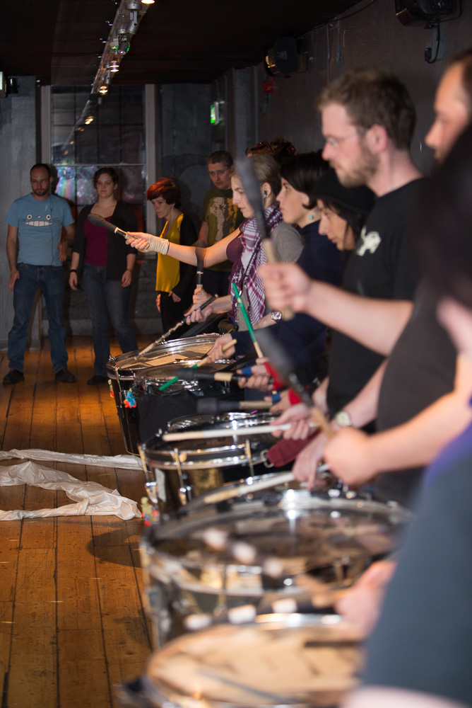 Winter Drummers rehearsal by James Illing