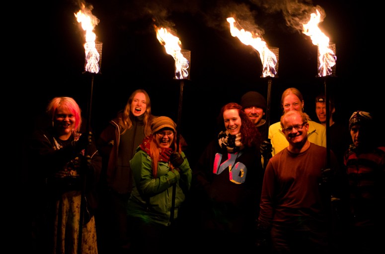 Torchbearers fire practice