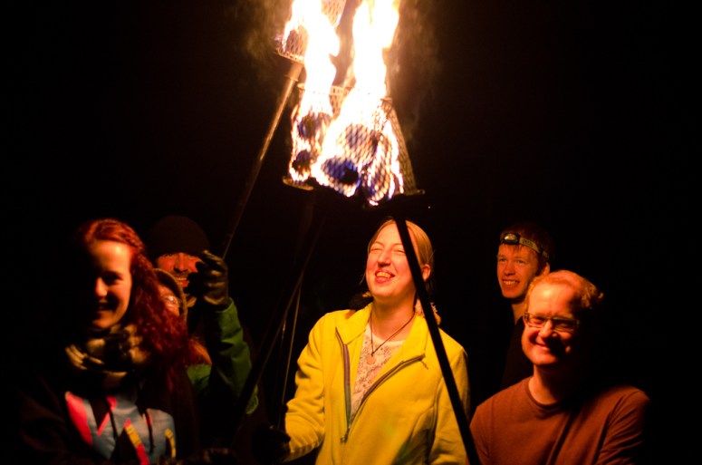 Torchbearers fire practice