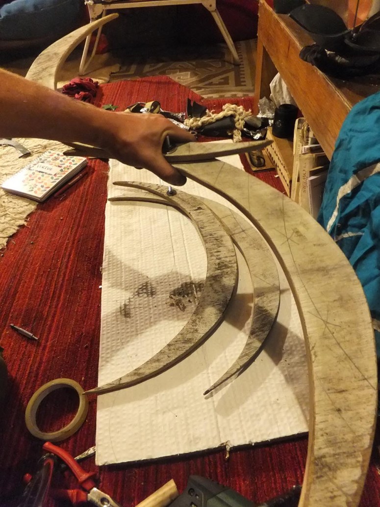 A photo of mysterious things No Point are making for Beltane 2015