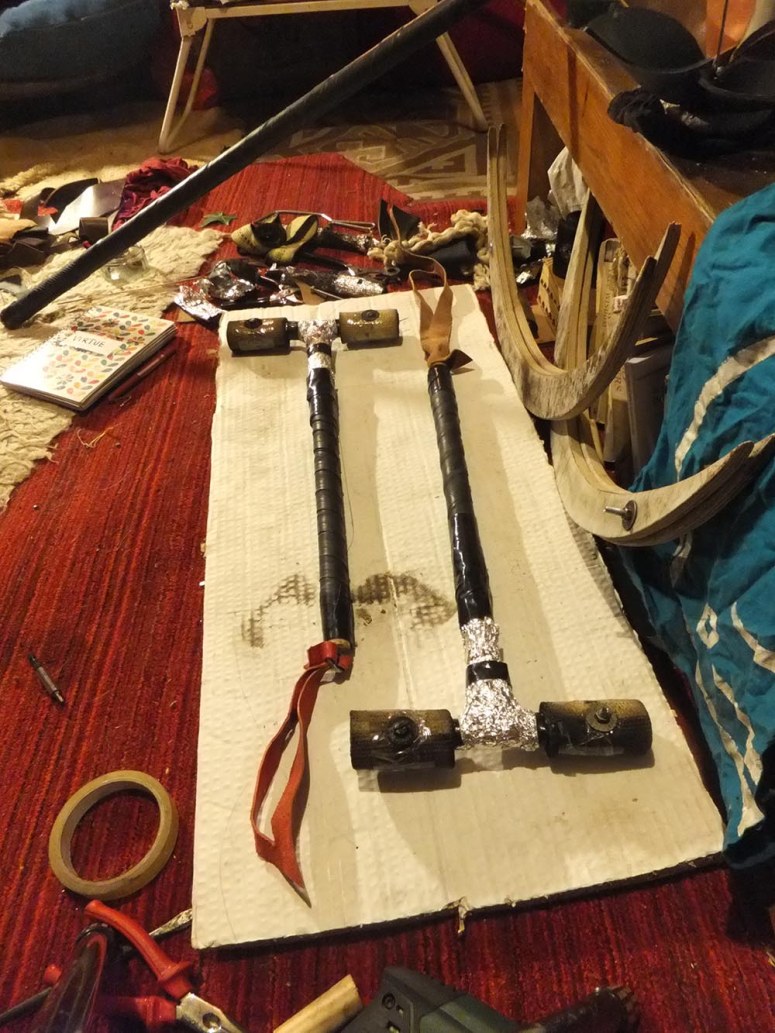 A photo of mysterious things No Point are making for Beltane 2015