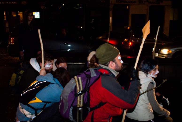 Final full-cast walkthrough rehearsal by Laura Wallace