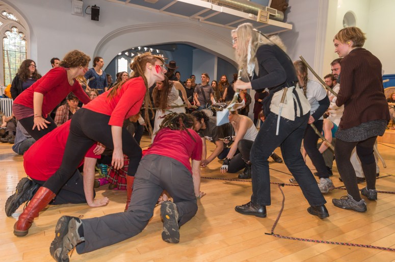 Samhuinn 2015 stage rehearsal by Neil Barton