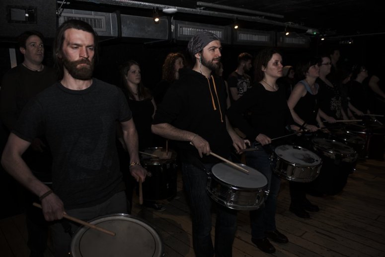 Beltane 2016 Processional Drummers by Asier Goikoetxea
