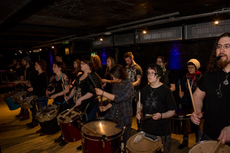 Beltane 2016 Processional Drummers by Pascal van der Meiden