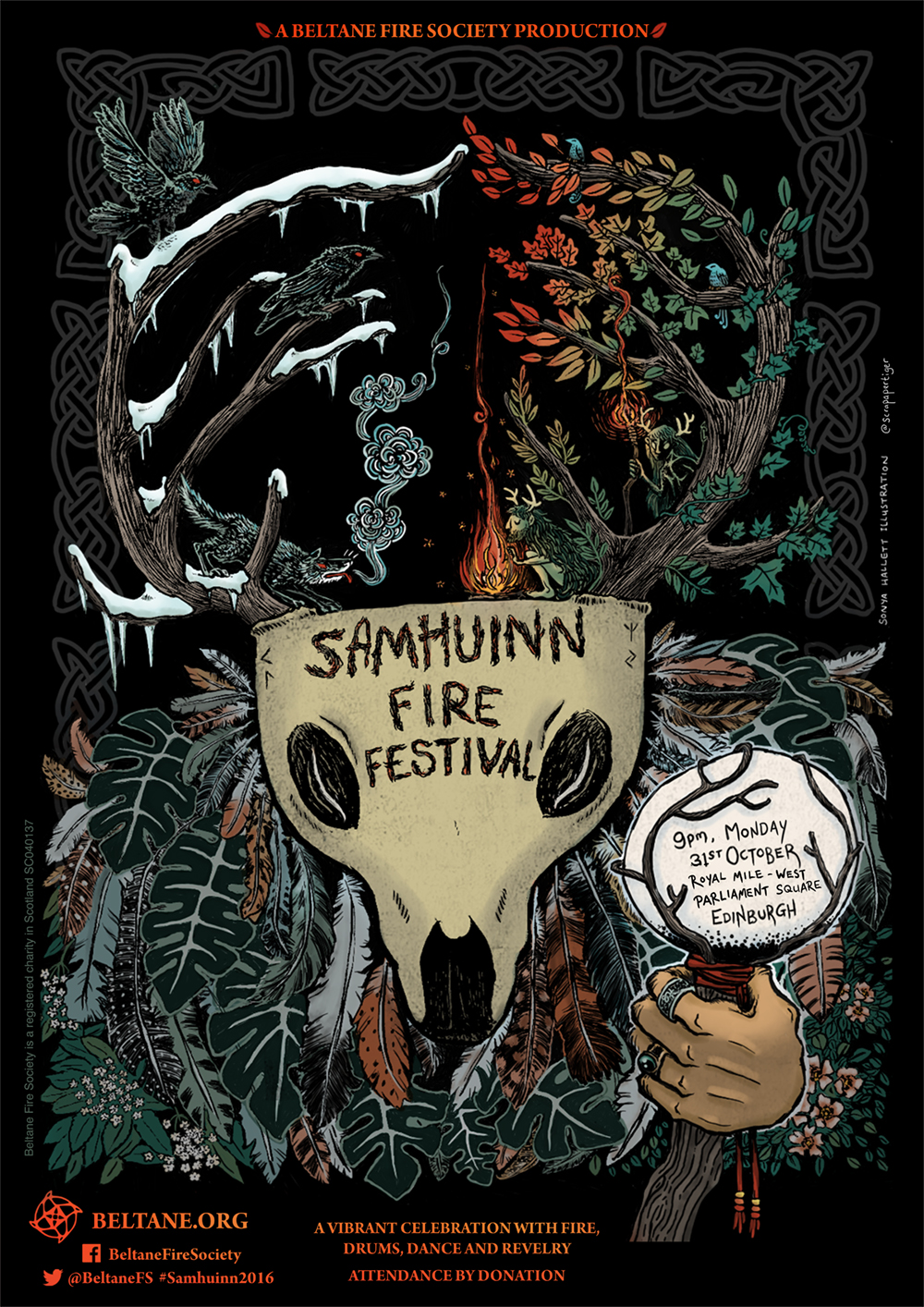 Samhuinn 2016 poster by Sonya Hallett