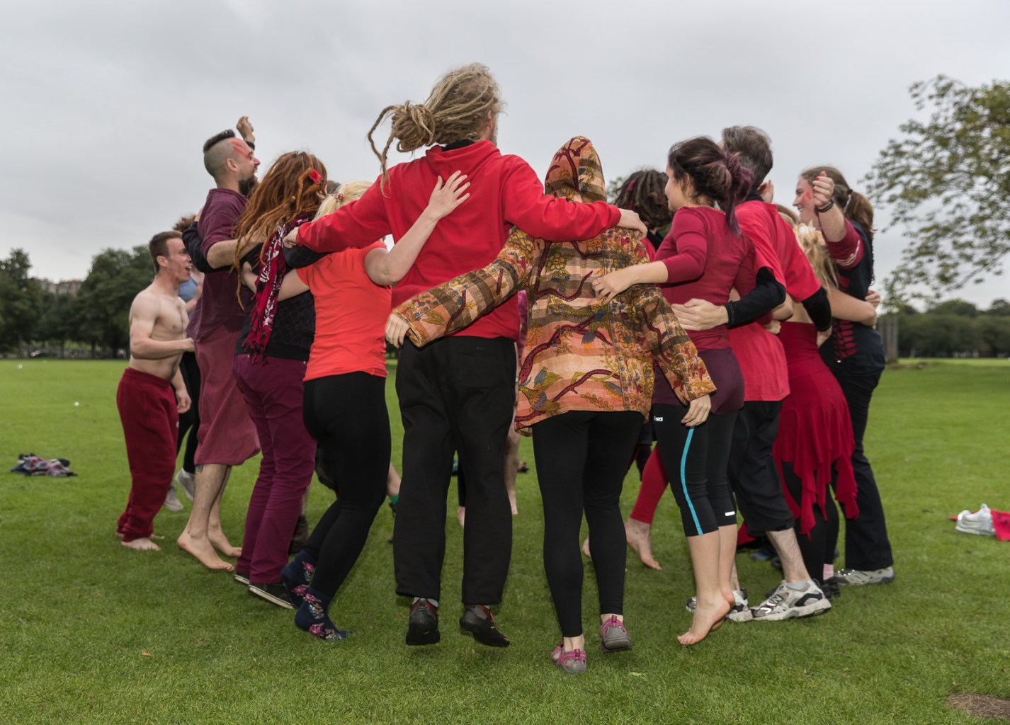 Reds rehearsing for Samhuinn 2016, by Neil Barton