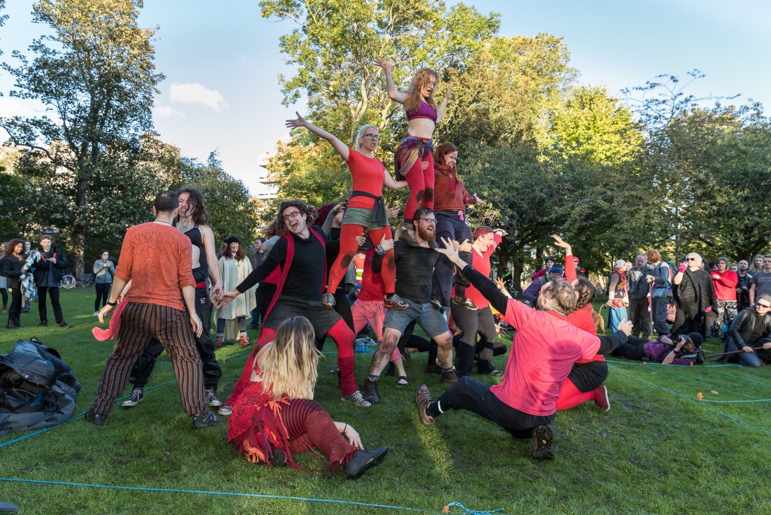 First outdoor full-cast walkthrough by Neil Barton